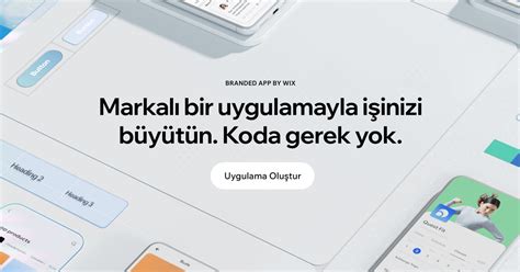 Uygulama Oluşturucu iOS ve Android Uygulama Yapma Wix