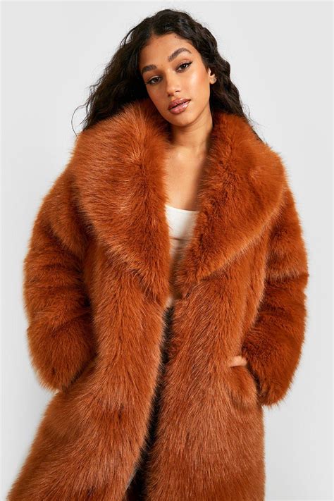 Faux Fur Coat Maxi Shop