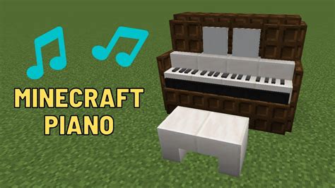 How To Build A Piano In Minecraft I Build Tutorial YouTube