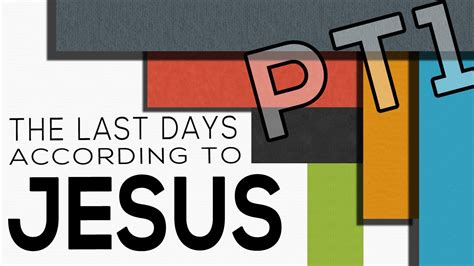 The Last Days According To Jesus Part 1 Luke 21 5 9 YouTube