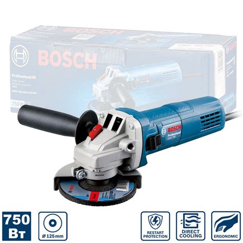 Шлифмашина угловая Bosch Угловая шлифмашина GWS 750-125 Professional ...