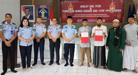 Sholat Id Dan Penyerahan Remisi Khusus Idul Fitri 1444H Tahun 2023 Di