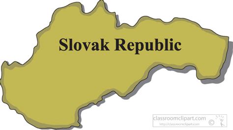 Country Maps Clipart Photo Image - slovak-republic-map-clipart ...