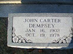 John Carter Dempsey 1902 1978 Mémorial Find a Grave