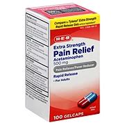 H E B Arthritis Pain Relief Acetaminophen 650 Mg Caplets Shop Pain