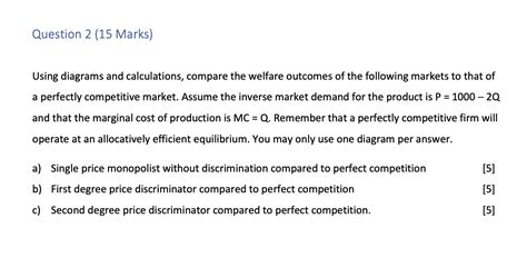 Solved Question 2 15 Marks Using Diagrams And