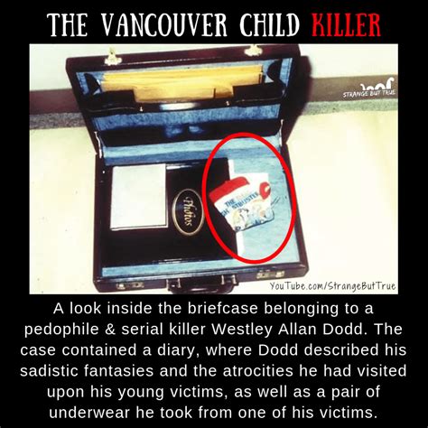 Westley Allan Dodd aka Vancouver Child Killer's Briefcase : r/SBTcommunity