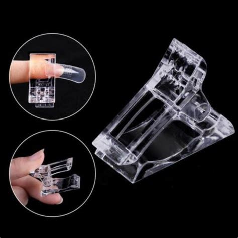 5pcs Nail Tips Clip Quick Building Poly Builder Gel Diy Extension Clamp