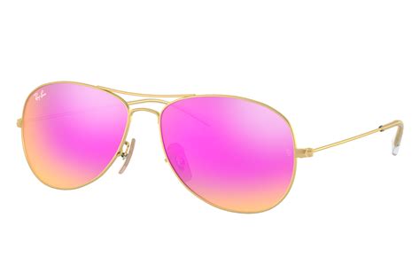 Cockpit Sunglasses In Gold And Cyclamen Flash Rb3362 Ray Ban®