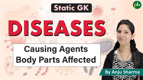 Diseases Causing Agents And Body Parts Affected Static Gk Youtube