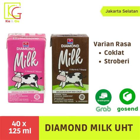 Jual Diamond Milk UHT 125 Ml Khusus Pengiriman Instan Dan Same Day