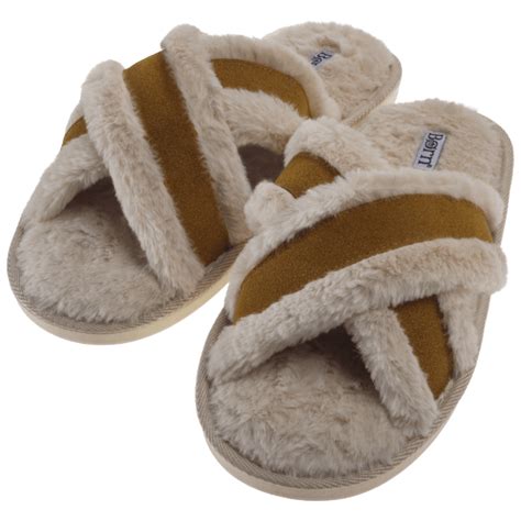 Shop Univision Born Pantuflas Cruzado De Piel Sint Tica