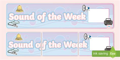 Sound Of The Week Display Banner Teacher Made Twinkl