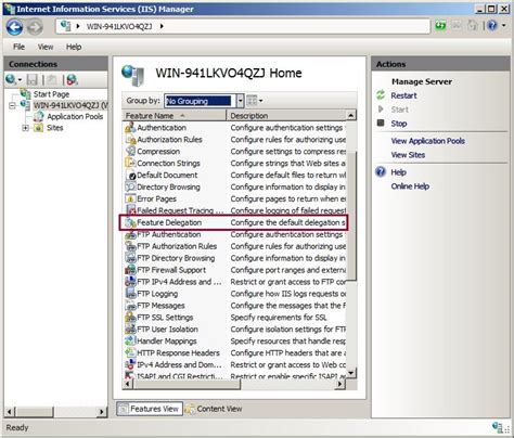 An Overview Of Feature Delegation In IIS 7 0 The Official Microsoft