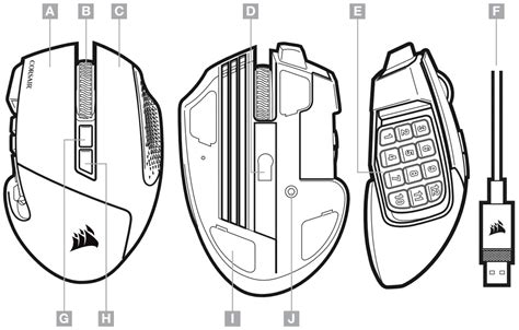 Corsair MOBA MMO Optical Gaming Mouse User Manual