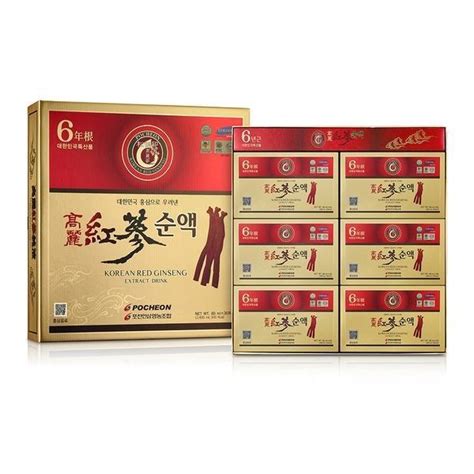 Nước Hồng Sâm Hàn Quốc nguyên chất 100 POCHEON hộp 30 gói x 80ml