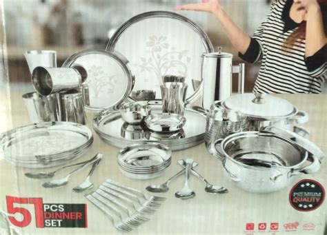 Piece Stainless Steel Dinner Set At Best Price In Mumbai By Prakash