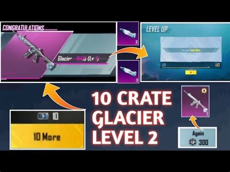 Bgmi M416 Glacier Level 2 In 10 Crate M416 Glacier Trick To Get How