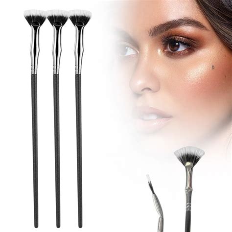 Folding Angle Scalloped Lash Brush 2024 Upgraded Mascara Fan Brush Angled Fan