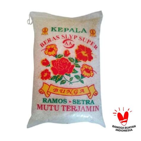 Jual Beras Ramos Cap Bunga Super 1kg Kemasan Repack Di Seller Toko