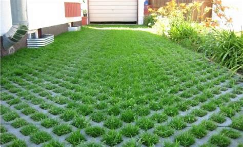 Grass pavers for the driveway, courtyard or the patio