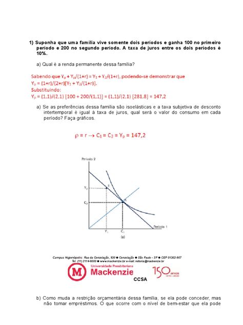 Gabarito Segunda Lista De Exercícios 1 Pdf Impostos Renda