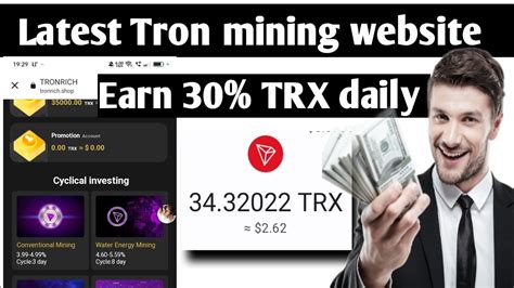 Latest Tron Mining Site Today Best Trx Earning Website 2023 Refer