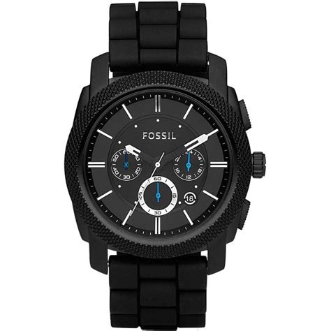 Fossil Mens Machine All Black Chronograph Watch Watches From Francis