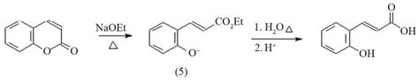 Process For The Obtention Of Coumaric Acid From Coumarin Analysis Of The Reaction Conditions