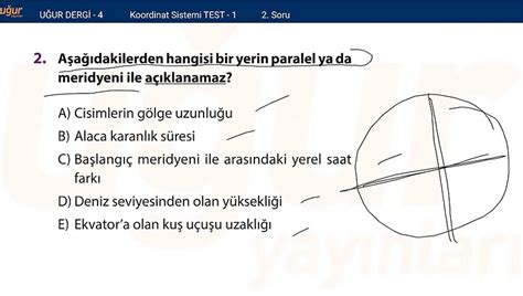 Coğrafya Koordinat Sistemi Test 1 Soru 2 Dailymotion Video