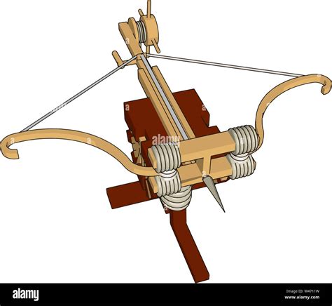 Gro E Mittelalterliche Armbrust Illustration Vektor Auf Wei Em