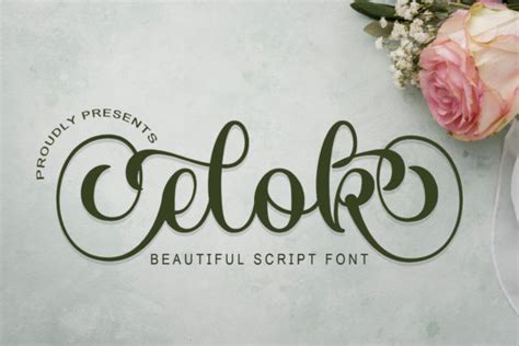 Elok Font By Doehantz Studio Creative Fabrica