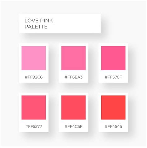 Palette De Couleurs Rose à La Mode Palette De Couleurs Confortable Swatch Candy Love Sweet Shade