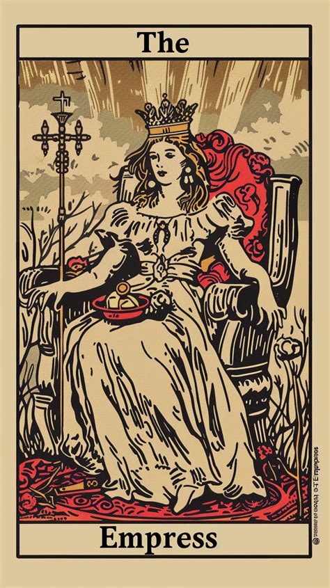 Tarot Card The Empress In Tarot Cards Art Empress Tarot Card