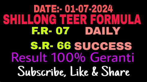 Shillong Teer Formula Date Daily Success Result Teer