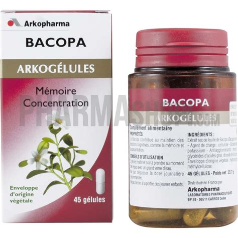 Arkogélules Bacopa Arkopharma boîte de 45 gélules