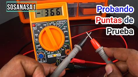 Como Usar El Multimetro Digital Para Probar Sus Puntas De Prueba F Cil