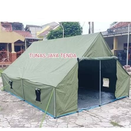 Jual TENDA PRAMUKA REGU KOMANDO BARAK DINIR STANDAR TNI KAPASITAS 12 15