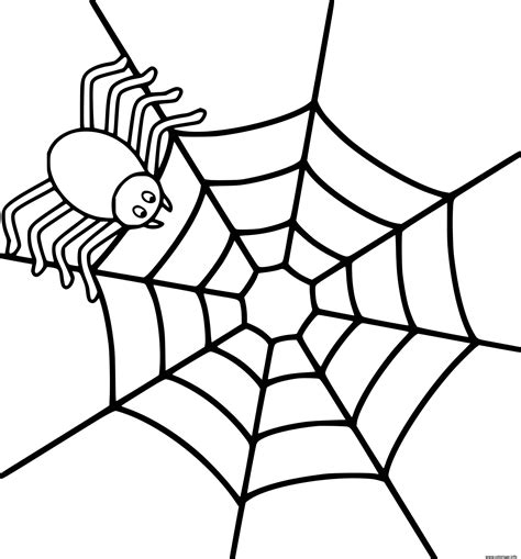 Coloriage Facile Araignee Dessin Araignee à Imprimer