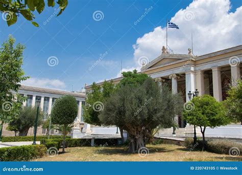 University Of Athens Building National And Kapodistrian University Of Athens Greece Editorial