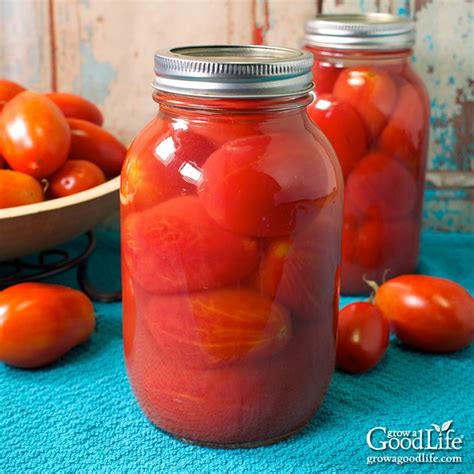 Canning Tomatoes Whole Or Halved Packed In Water Recipe Cart