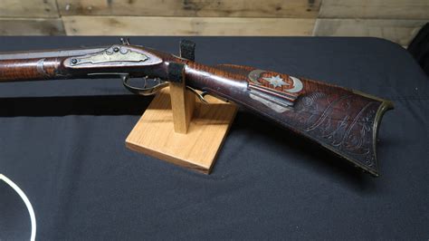 Jacob Albright Transitionary Flintlock American Long Rifle Early 19th Century Flintlock — I