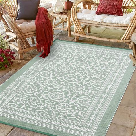 Amazon Anidaroel 5x8 Outdoor Waterproof Rug For Patios Clearance