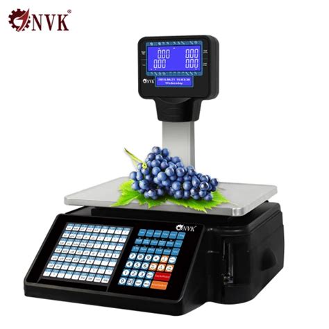 New Arrival Barcode Label Printing Scale For Supermarket Kg