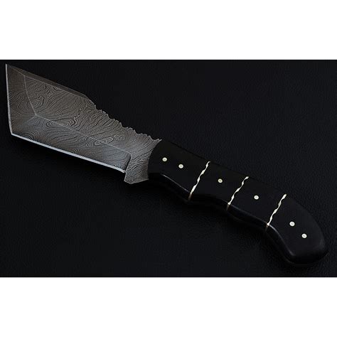 Damascus Steel Tanto Tracker Hunting Knife Micarta Handle The