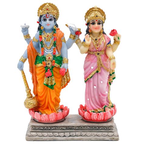 Buy Alikiki Vishnu Lakshmi Narayana Statue 4 7 Inch Lord Vishnu W