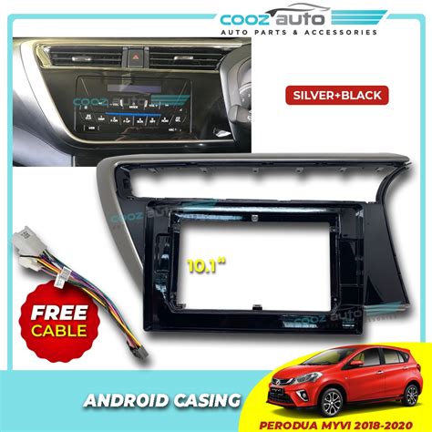 Perodua Myvi 2018 2021 Dashboard Audio Android Player Radio FM Casing