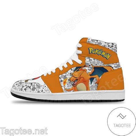 Personalized Pokémon Charizard Custom Anime Pokemon Air Jordan High Top ...