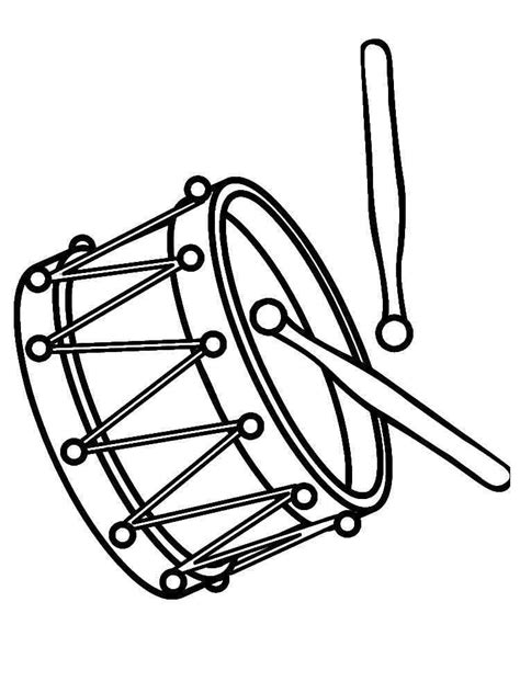 Trommel Ausmalbilder Kostenlose Malvorlagen