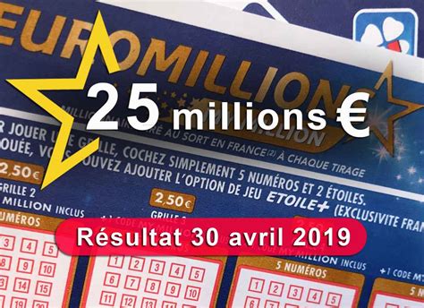 Euromillion FDJ Tirage Du Mardi 30 Avril 2019 Cotedivoire News